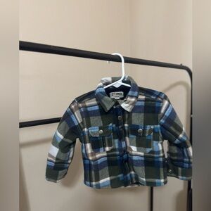 Copper Denim Kids Plaid Jacket